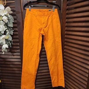 Vineyard Vines Women's Bright Orange Straight Leg Pants